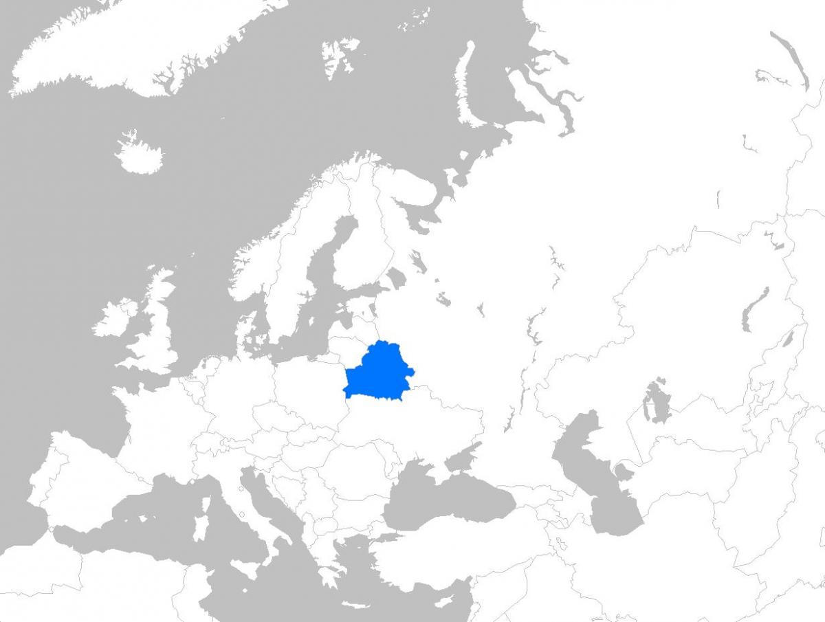 Kaart van wit-Rusland europa