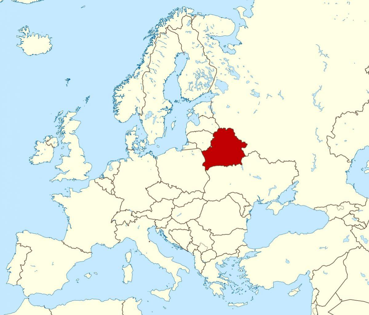 Wit-rusland plek op die wêreld kaart